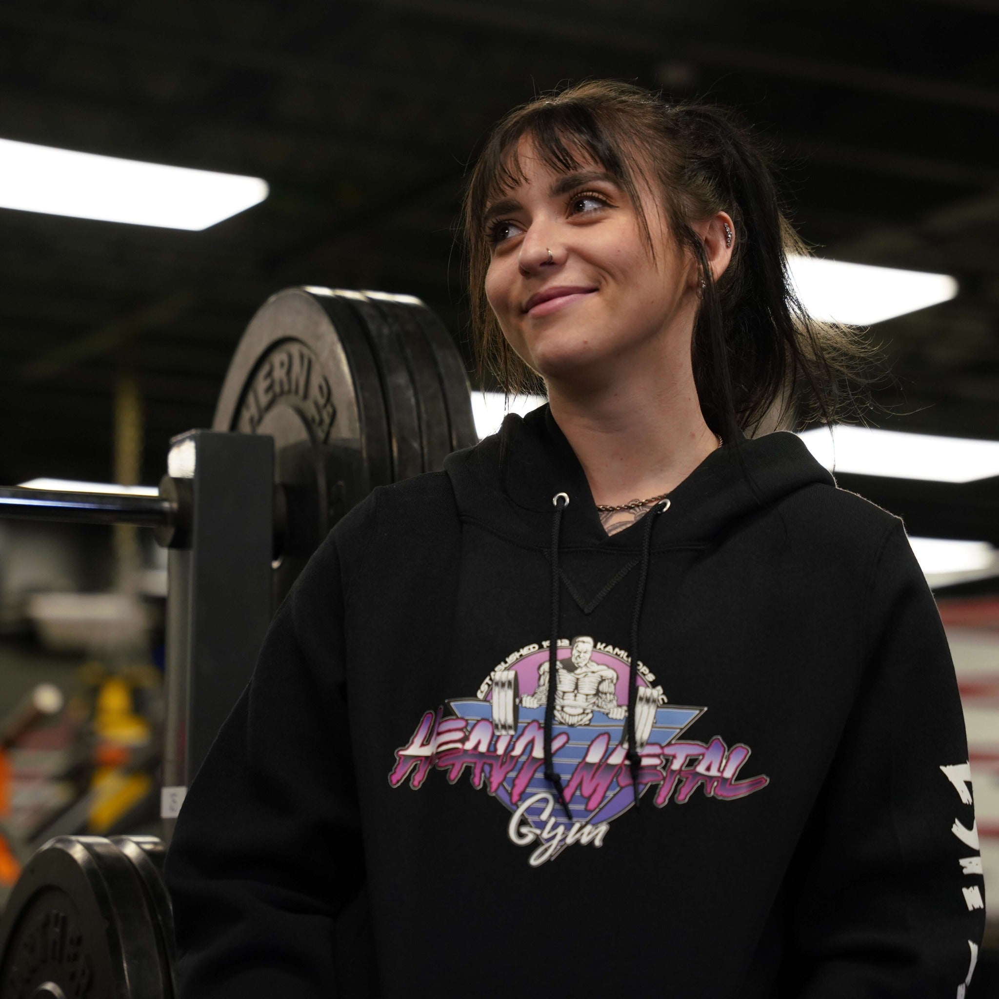 Retro Print Pullover Hoodie