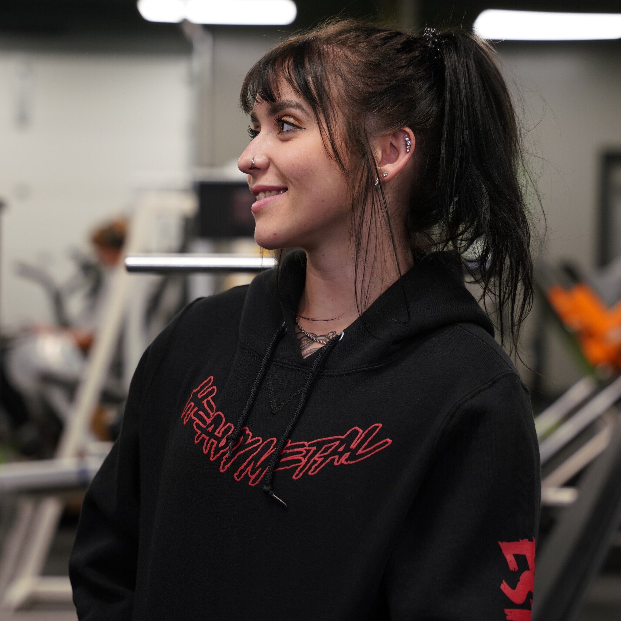 Classic Pullover Hoodie – Sleeve Print