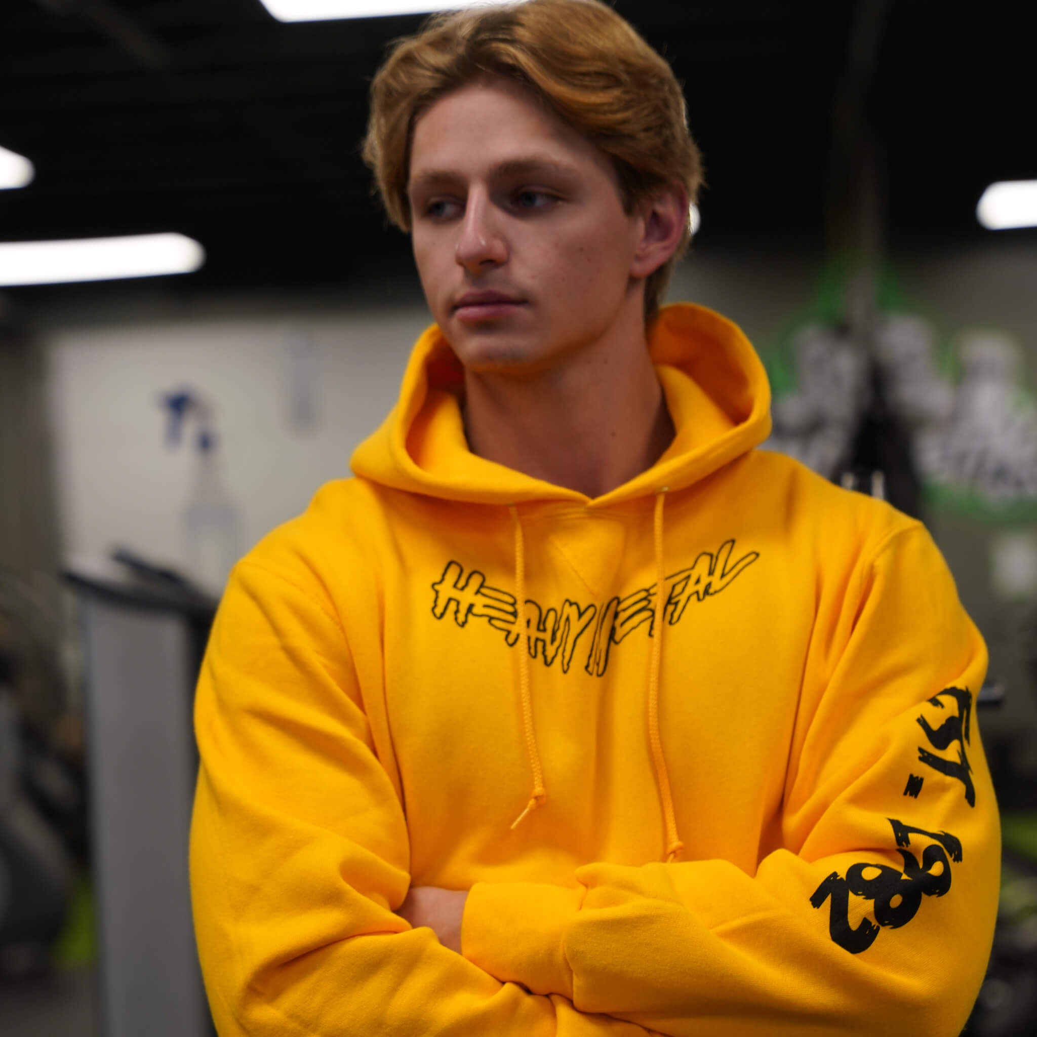 Classic Pullover Hoodie – Sleeve Print