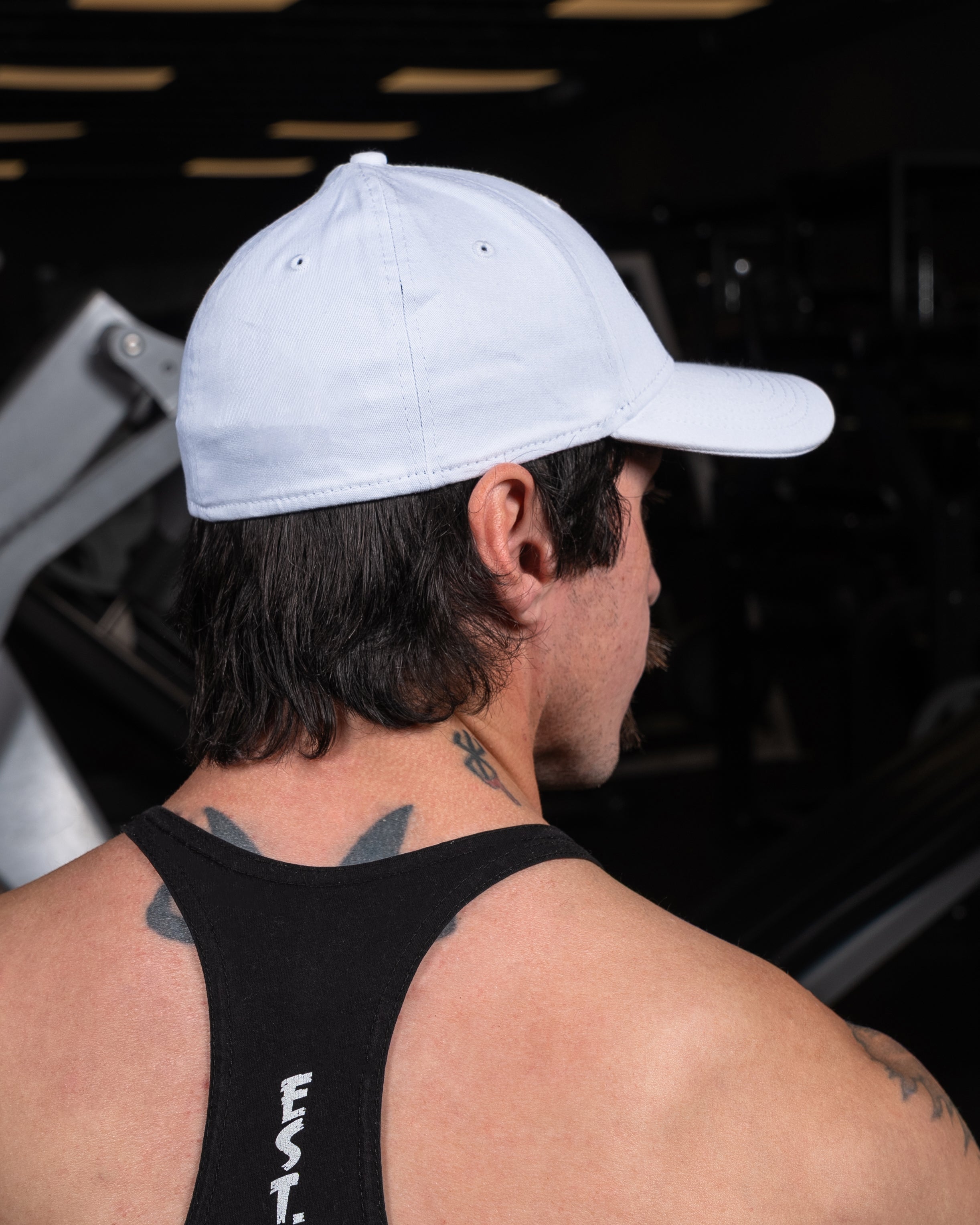 White Cap | Black Stitch