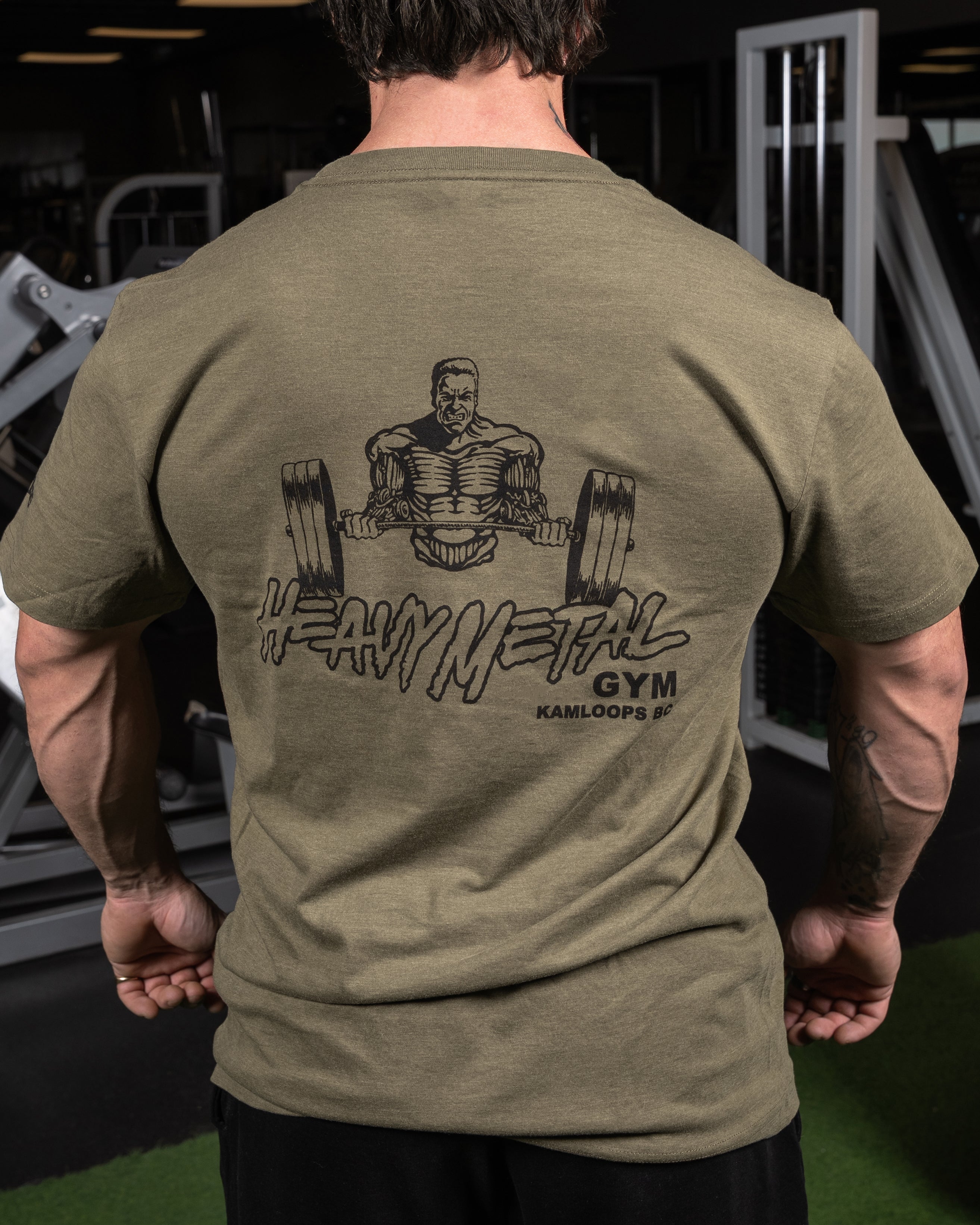 Classic T-Shirt - Back View - Men's | Heavy Metal Gym