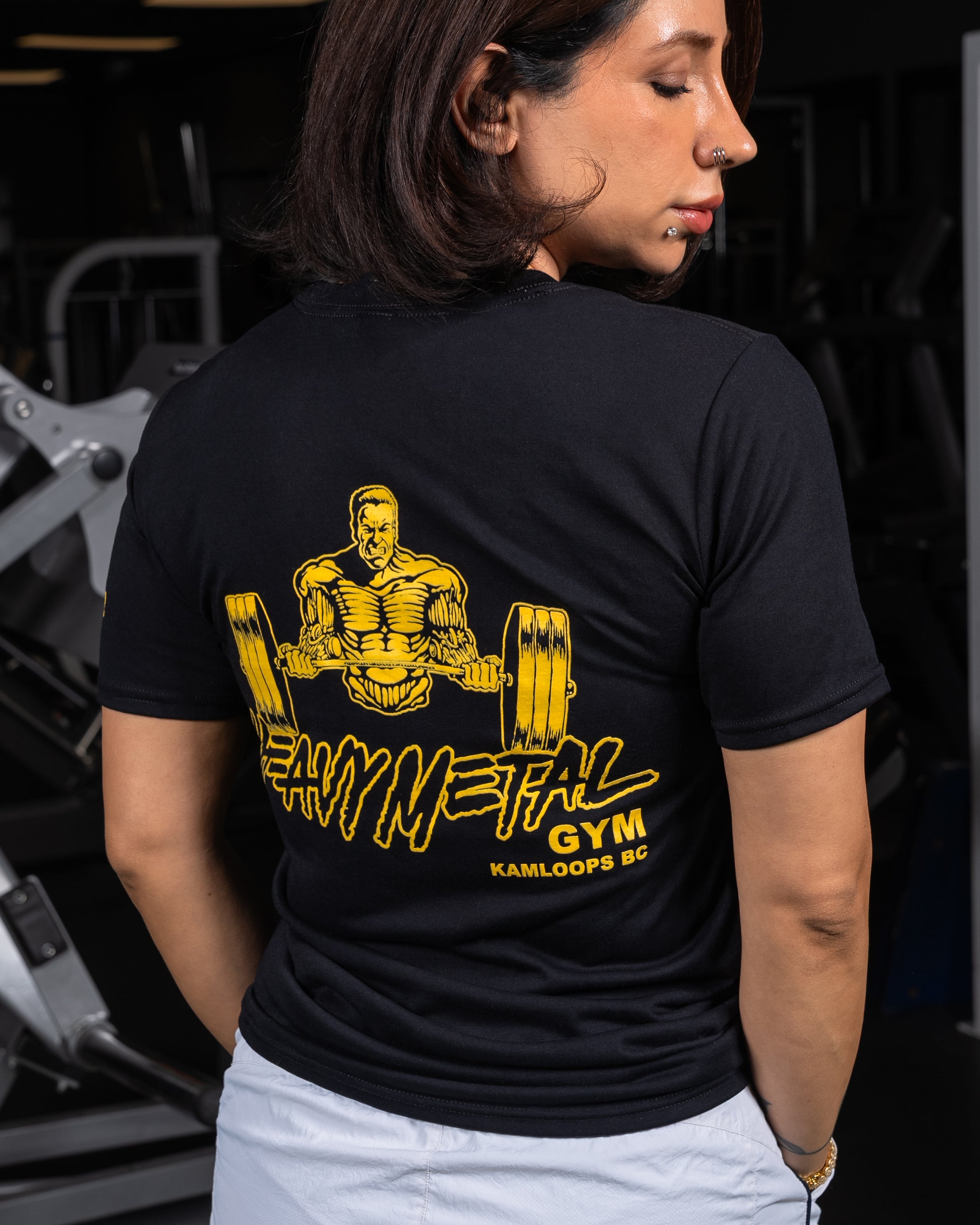 Classic T-Shirt - Back View- Women's | Heavy Metal Gym