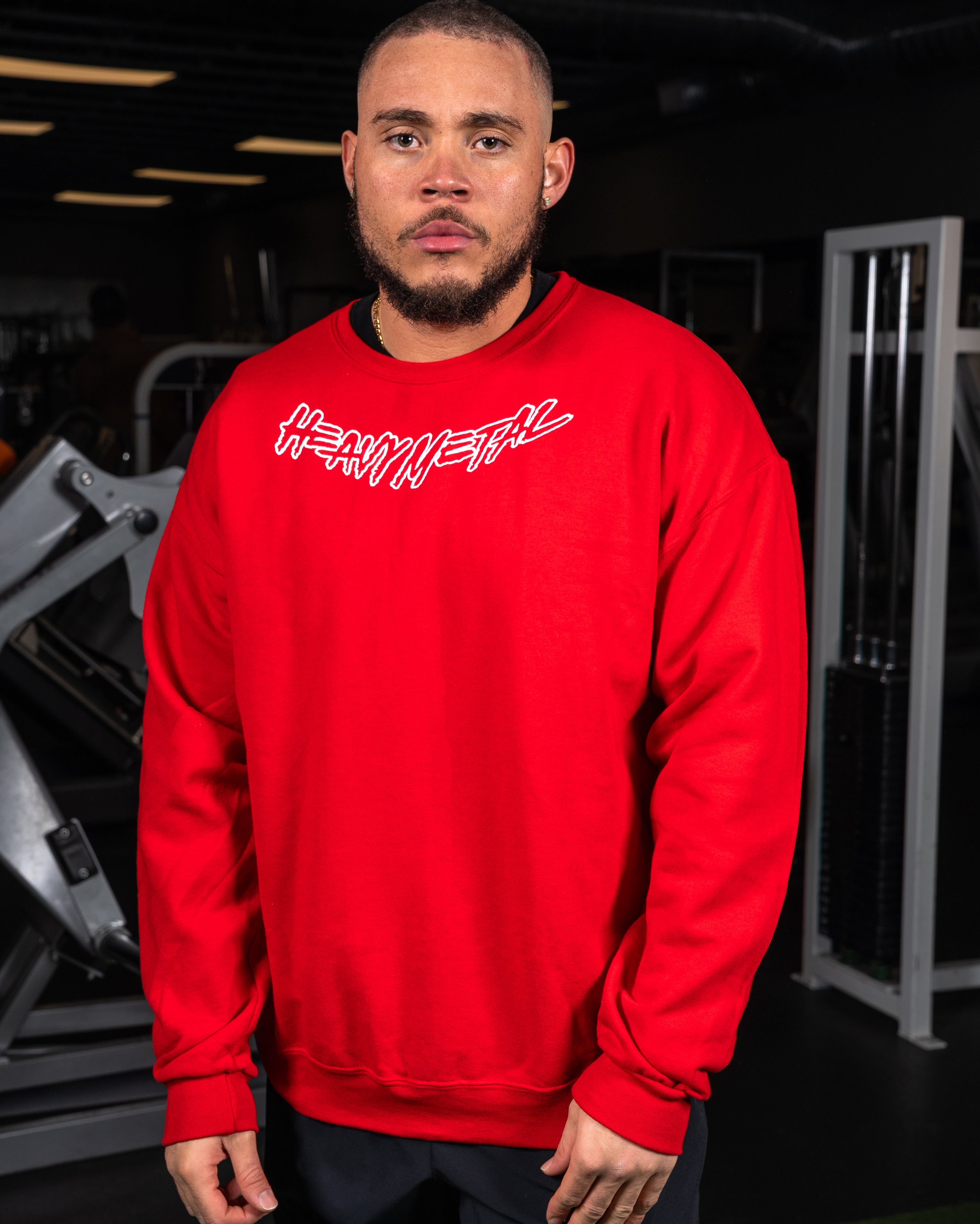 Classic Crewneck - Front View - Men's | Heavy Metal Gym