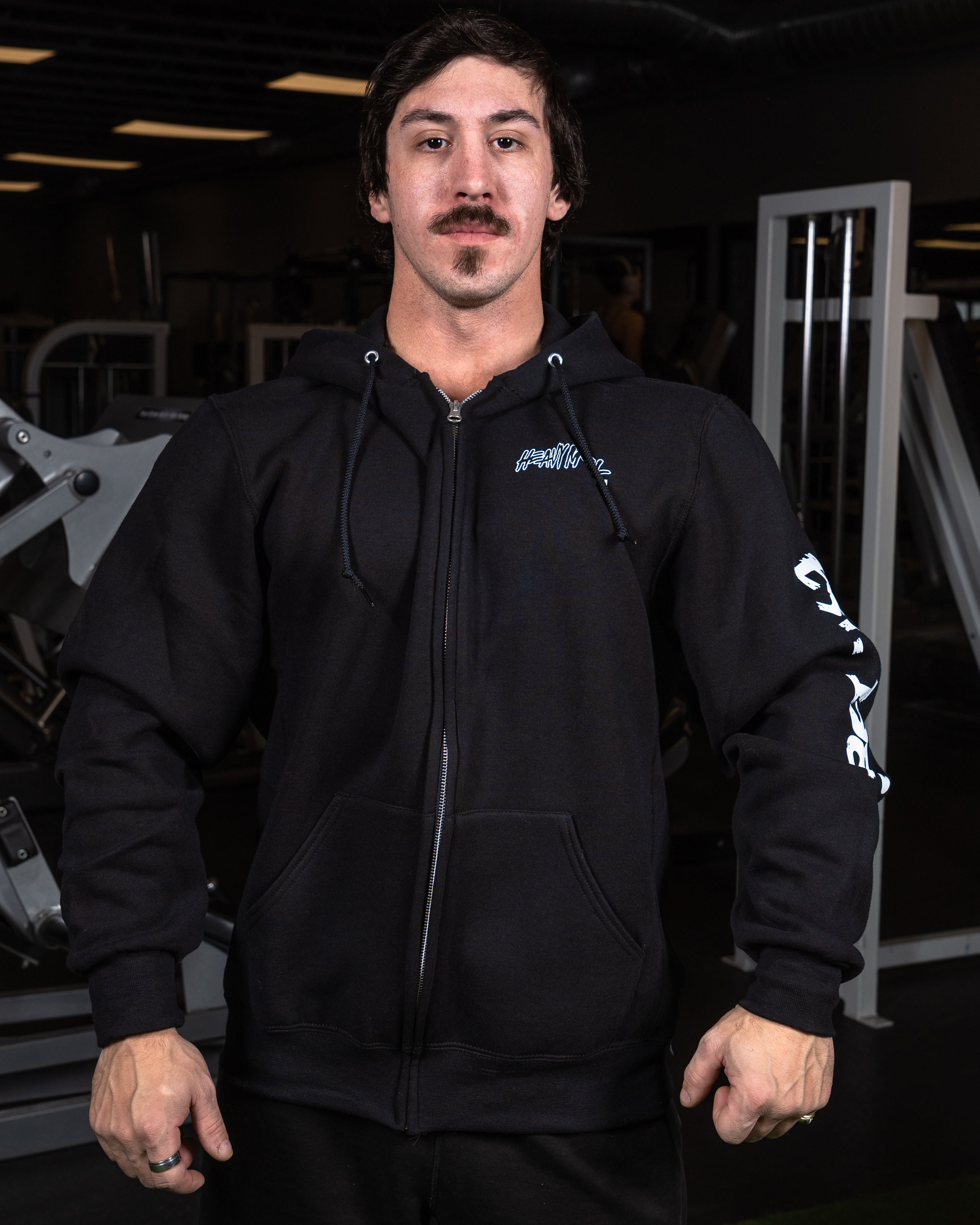 Men’s Retro Zip-Up | Black & White