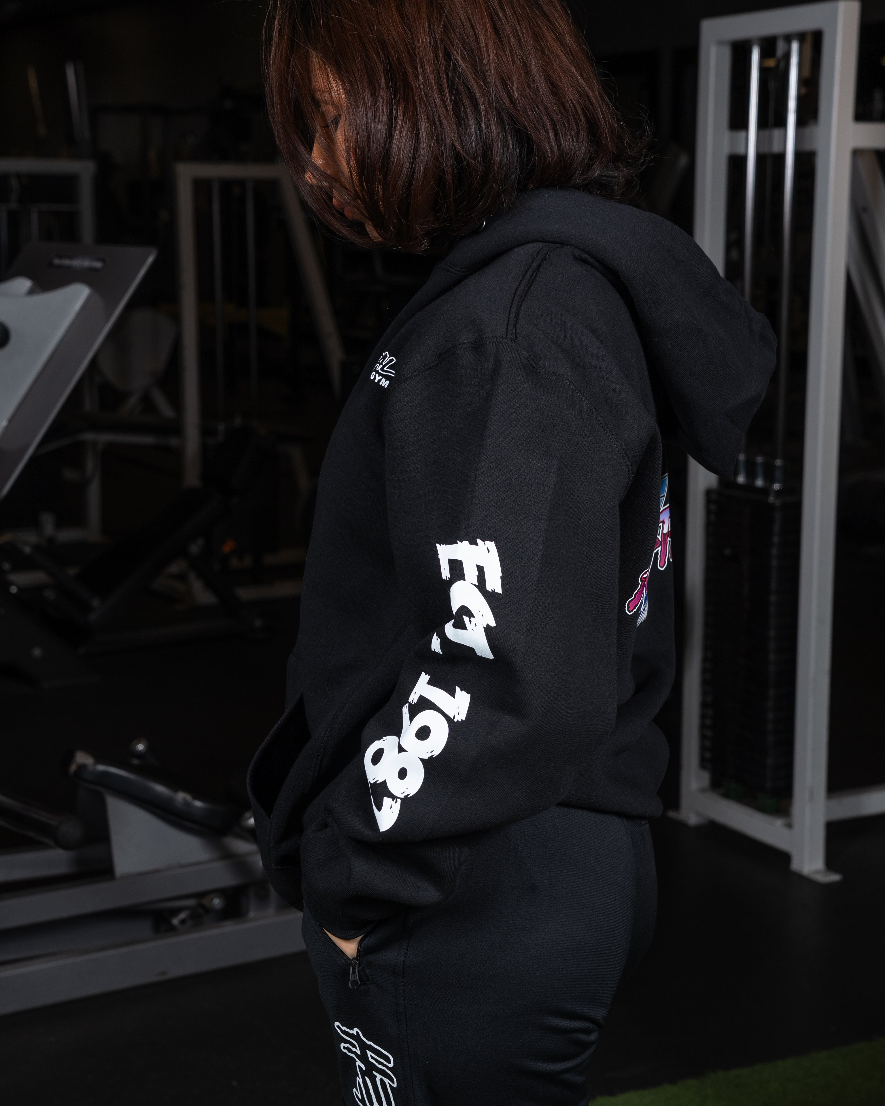 Women’s Retro Zip-Up | Black & White