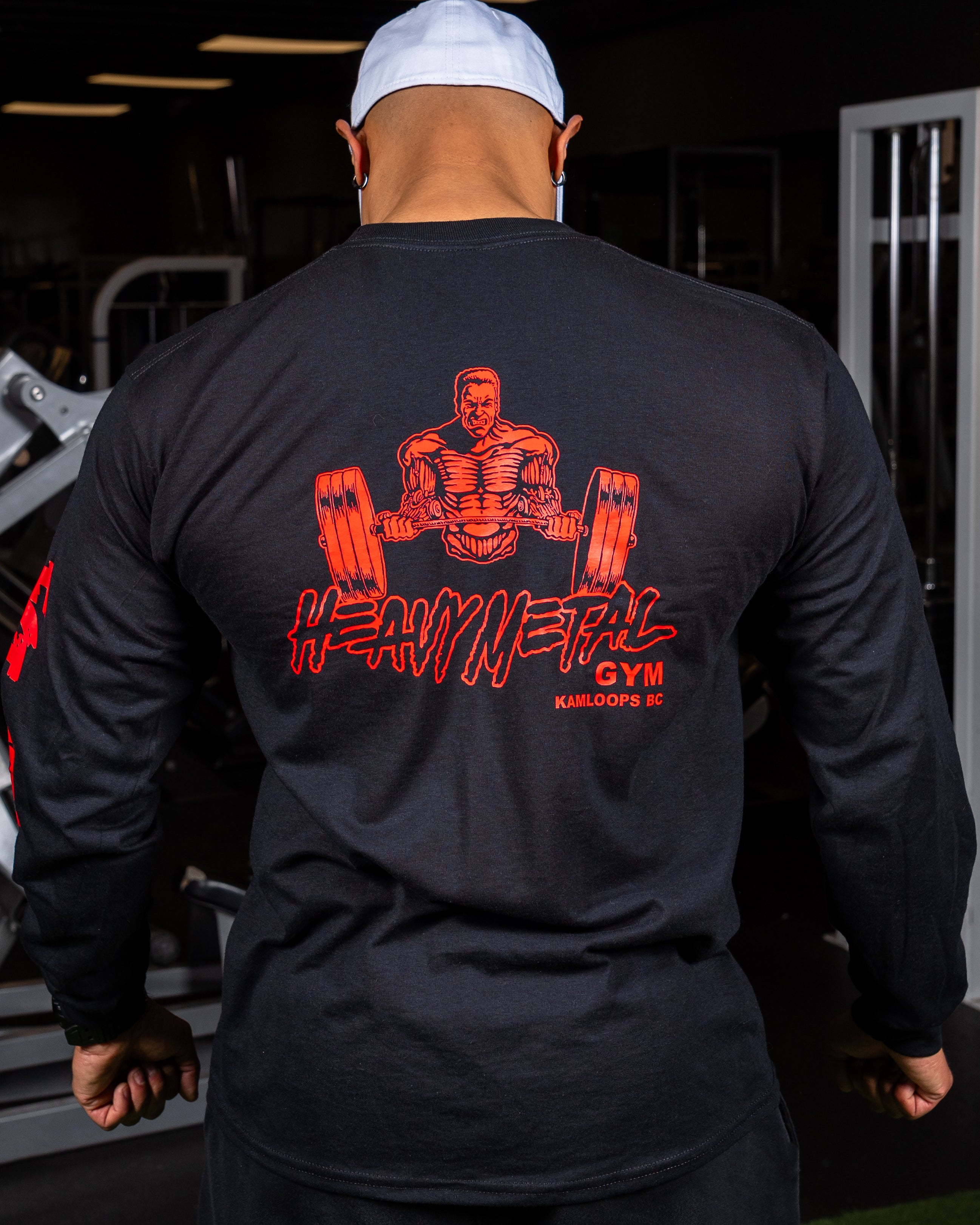 Classic Long Sleeve - Back View - Men's | Heavy Metal Gym