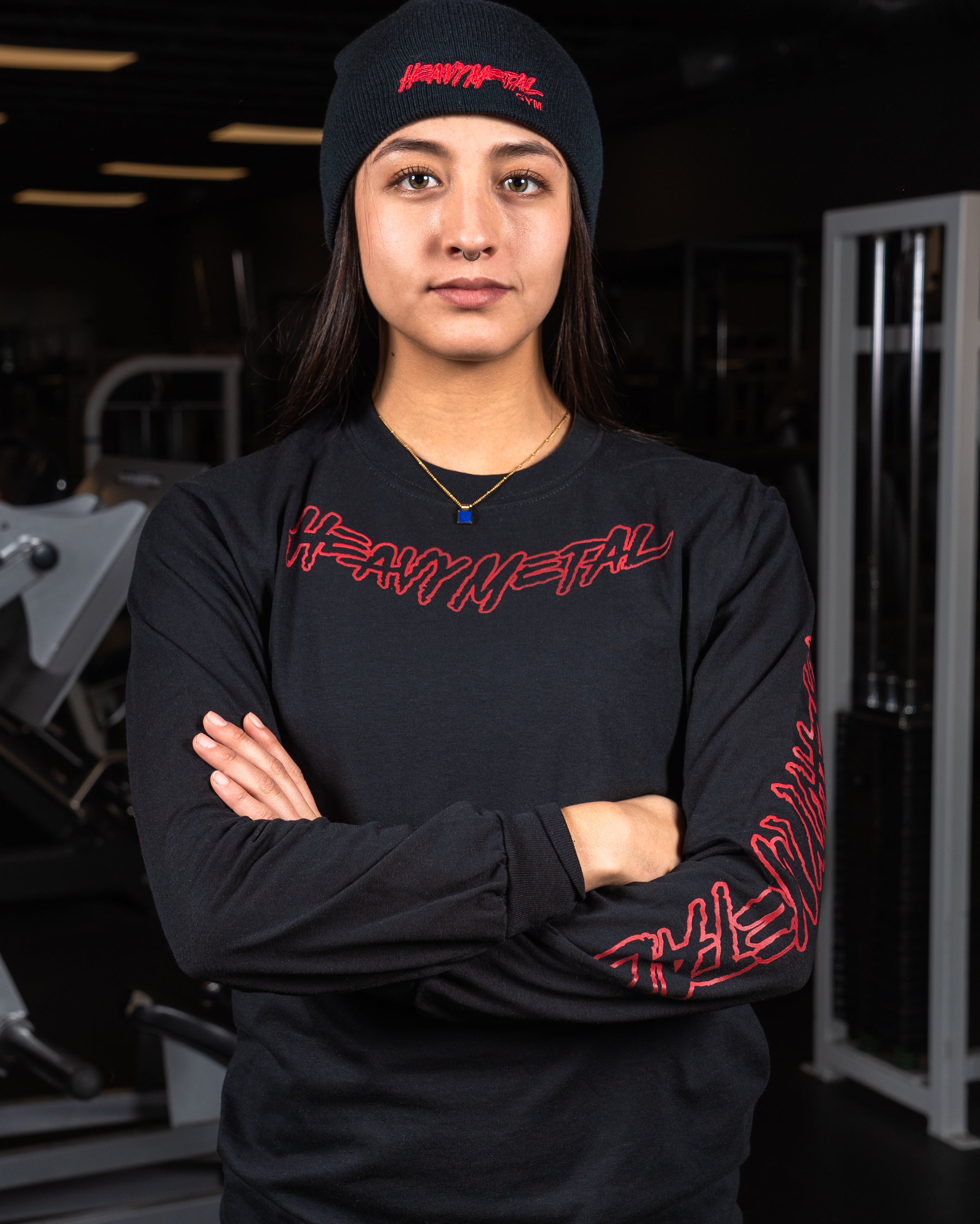 Classic Long Sleeve - Front View - Women's | Heavy Metal Gym