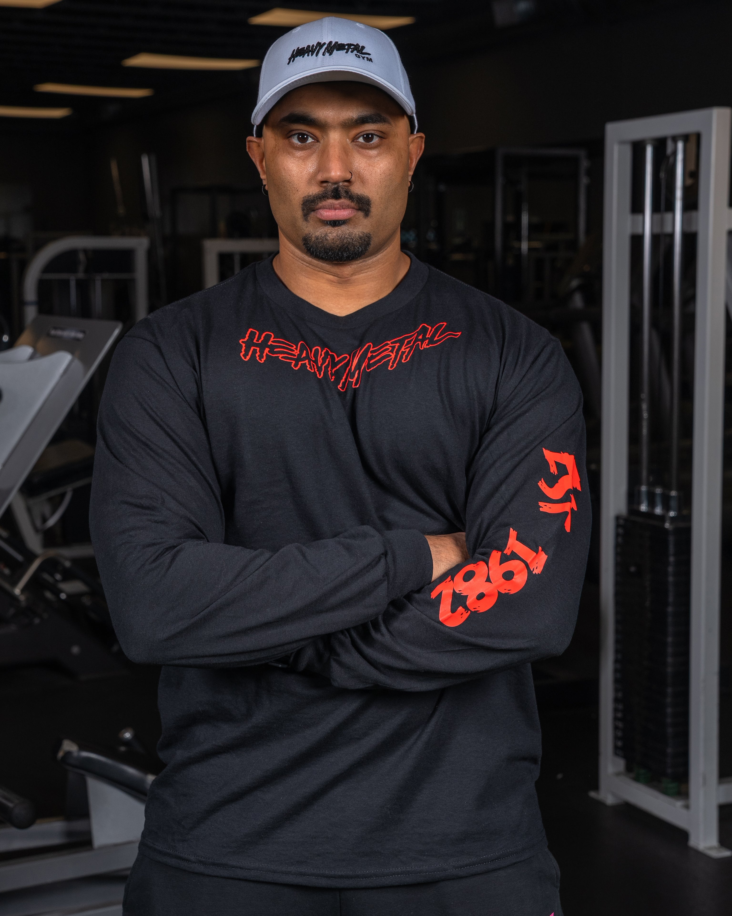 Classic Long Sleeve - Front View - Men's | Heavy Metal Gym