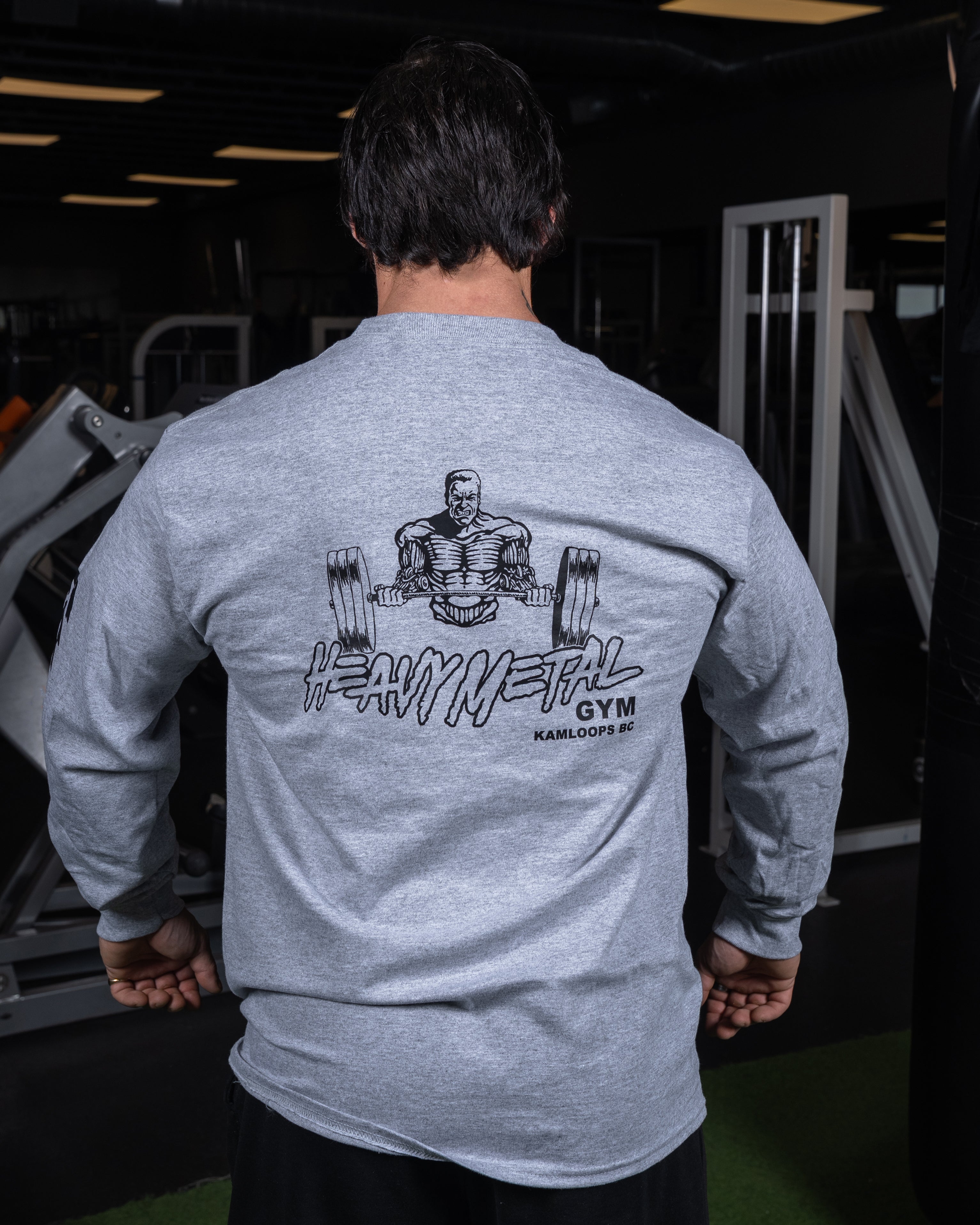 Classic Long Sleeve - Back View - Men's | Heavy Metal Gym