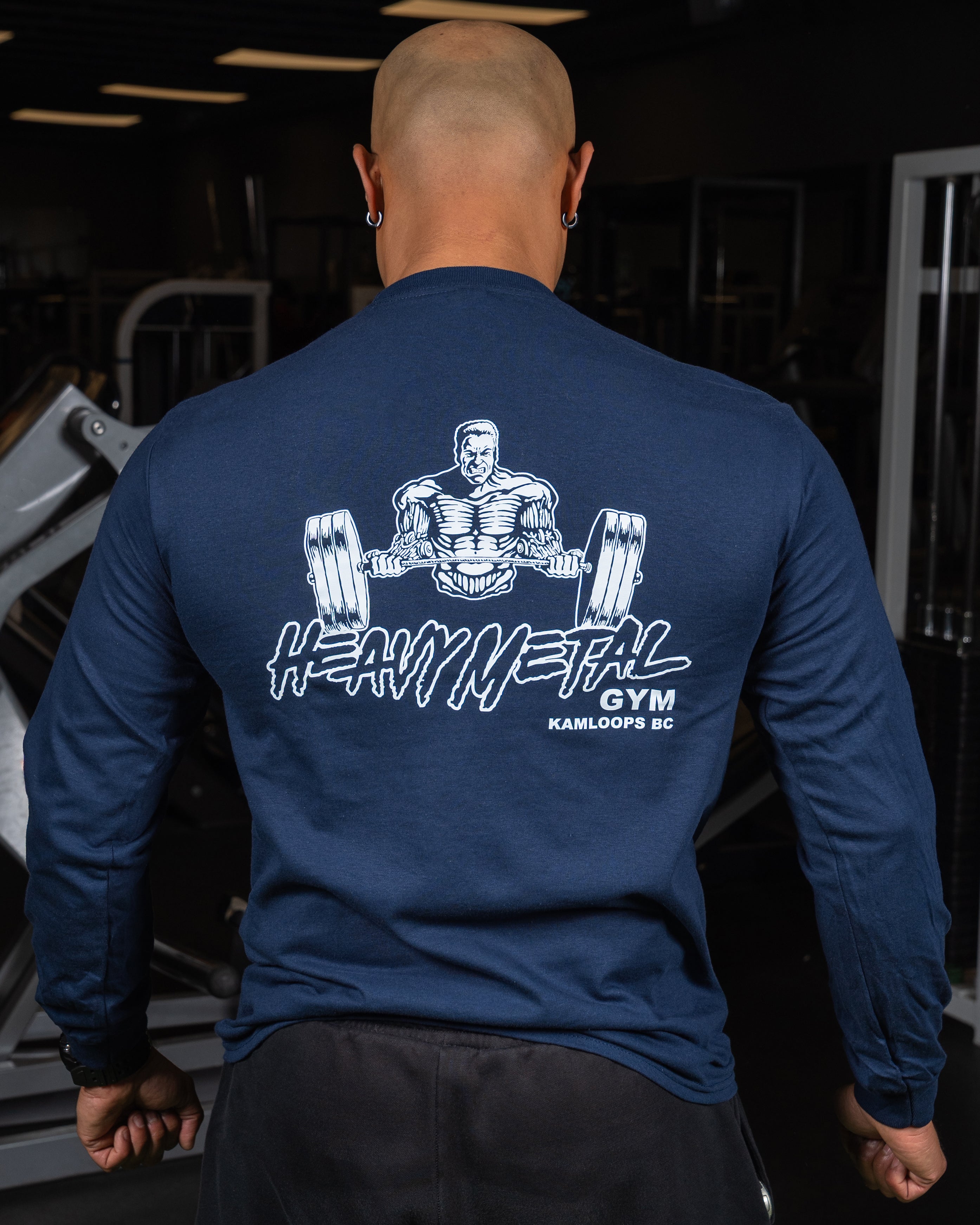 Classic Long Sleeve - Back View - Men's | Heavy Metal Gym