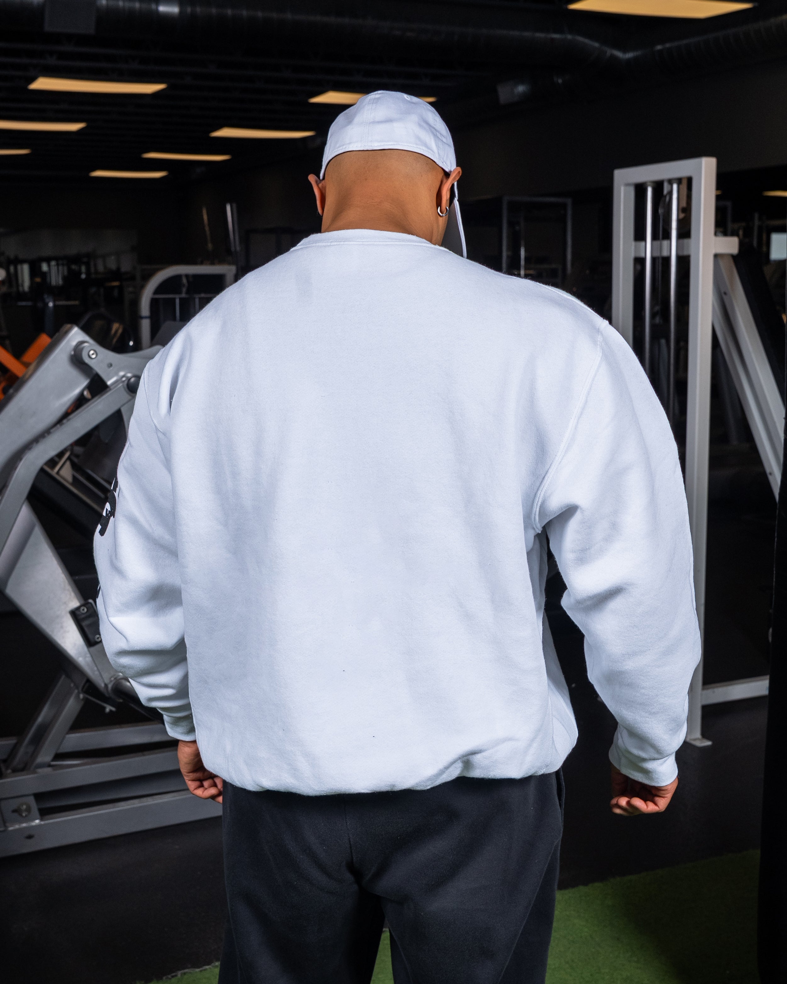Retro Crewneck - Back View - Men's | Heavy Metal Gym