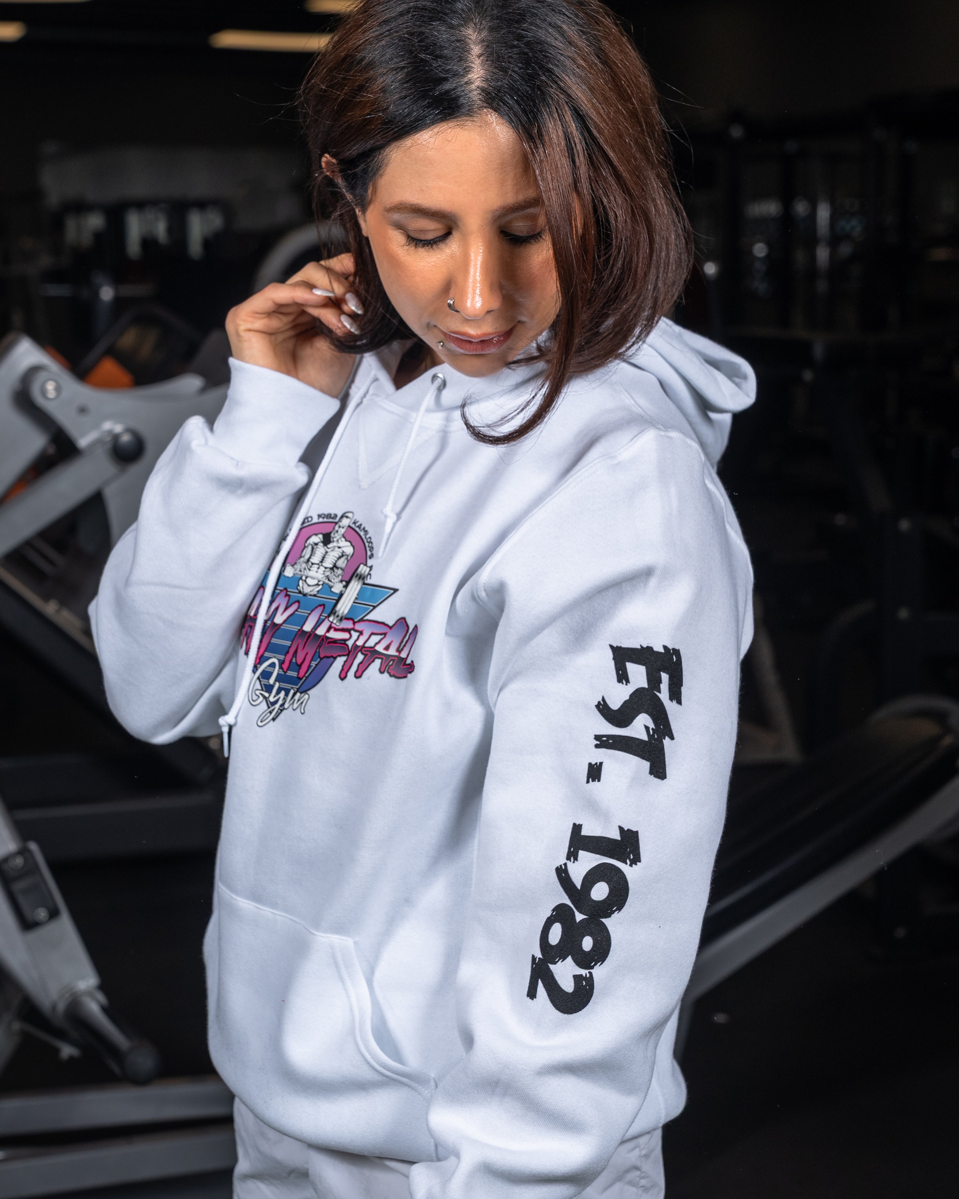 Retro Sweater - Side View - Women's | Heavy Metal Gym