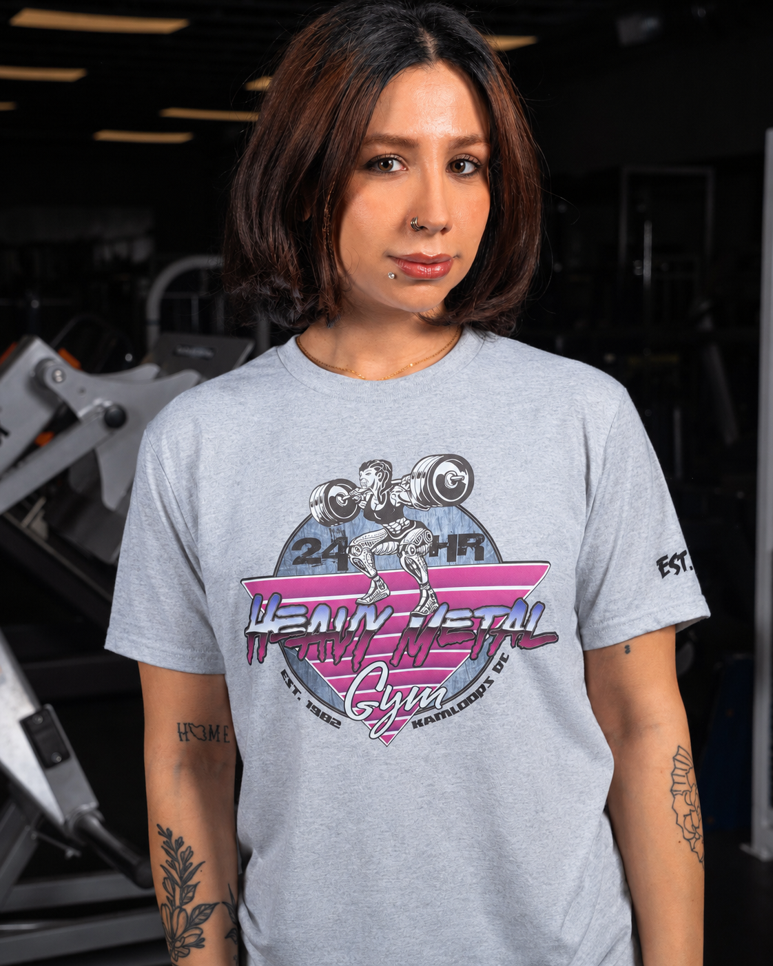 Women's Retro T-Shirt | Grey
