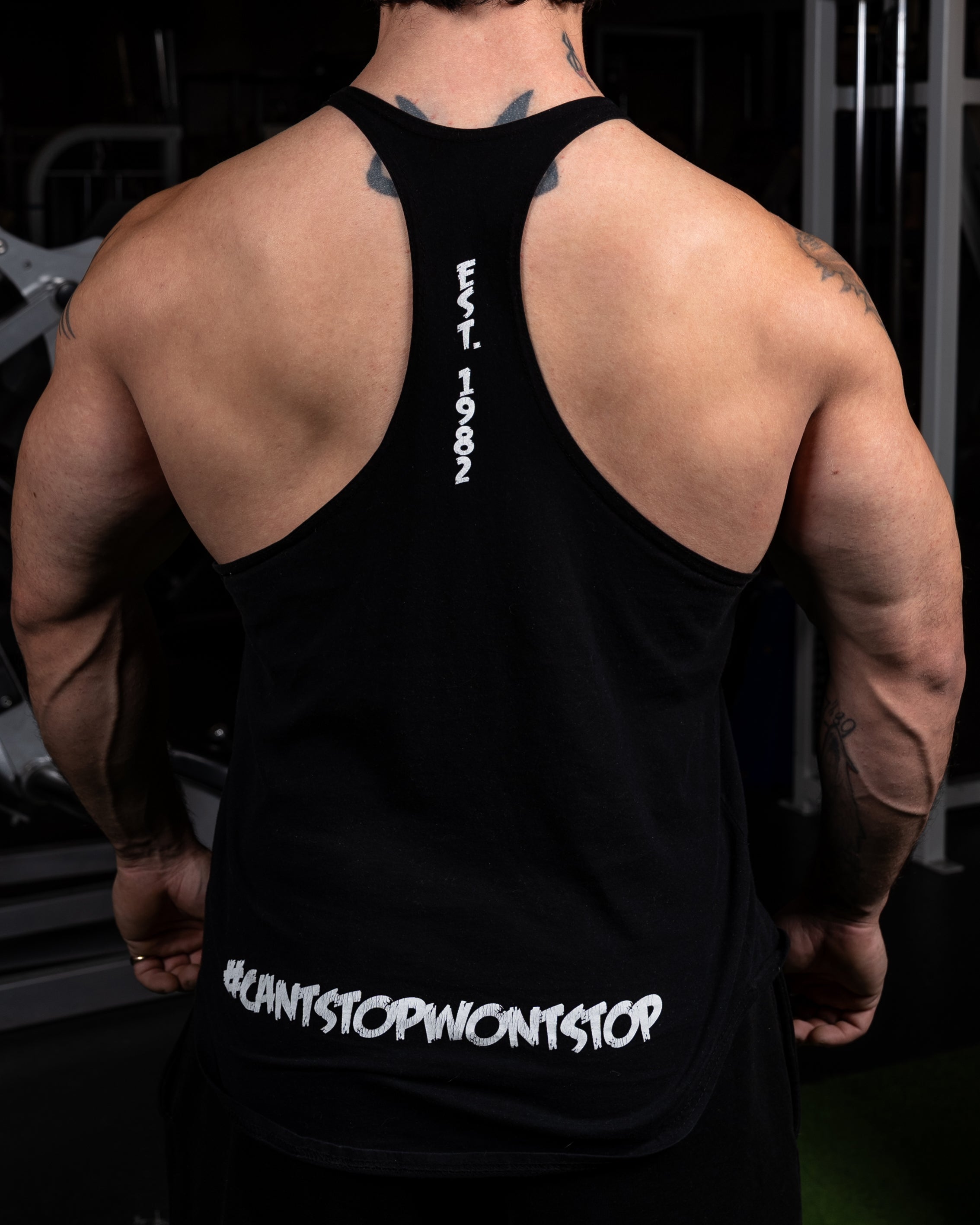 Retro Tank Top - Back View - Men's | Heavy Metal Gym
