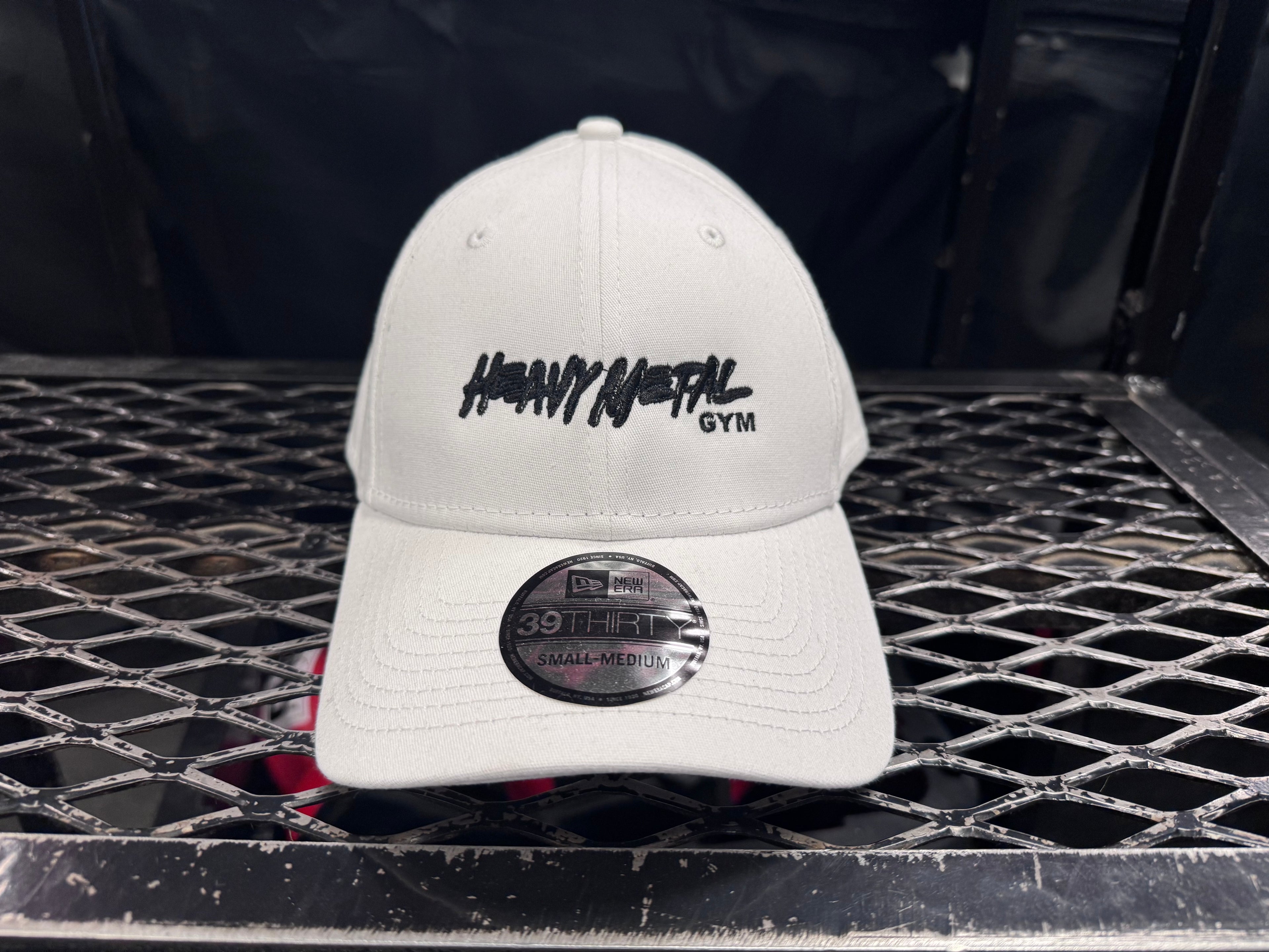 White Cap – Black Stitch Logo