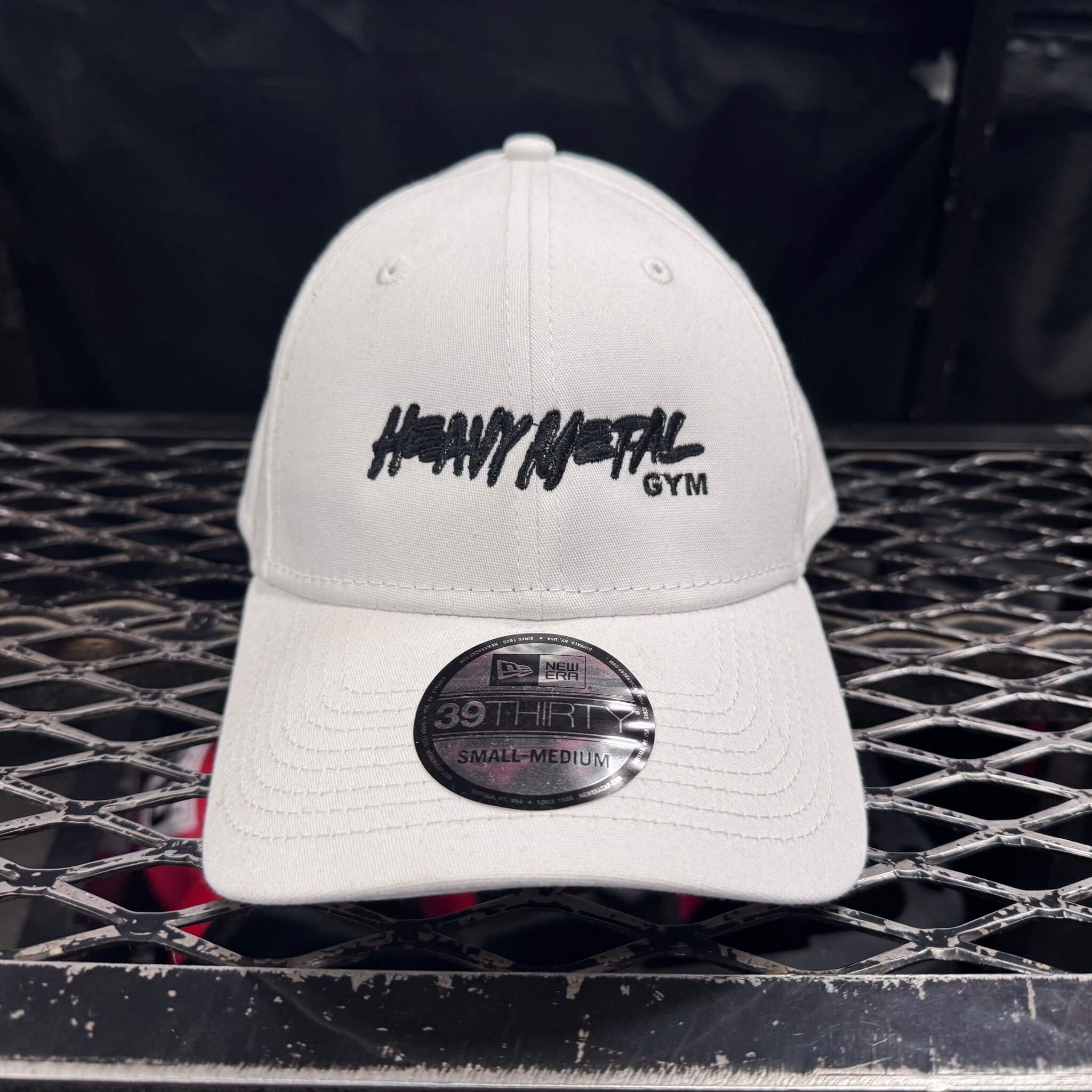 White Cap – Black Stitch Logo